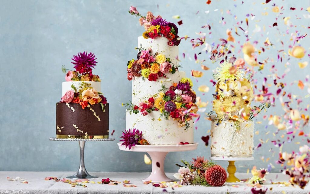 Tiptree Cake Award Category Pink Lady Food Photographer of the Year 2024 Winner - It's Raining Cake - Hallelujah! by Ming Tang-Evans