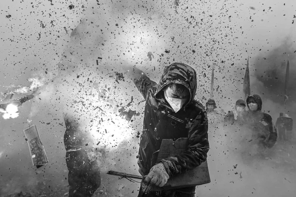 Destroy together, by Haikun Liang - Abslute Winner of the Black and White Photo Awards 2024