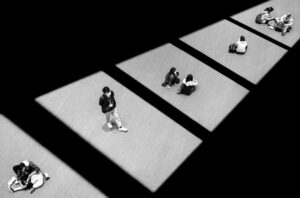 Jason Au - Social Distancing - Finalist in the Black and White Photo Awards 2024