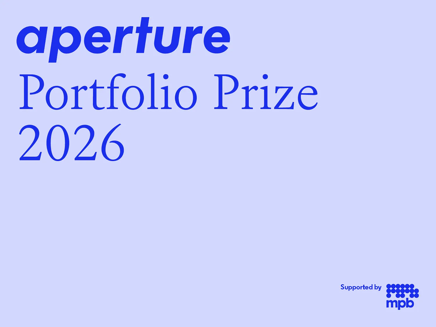 Aperture Portfolio Prize 2026
