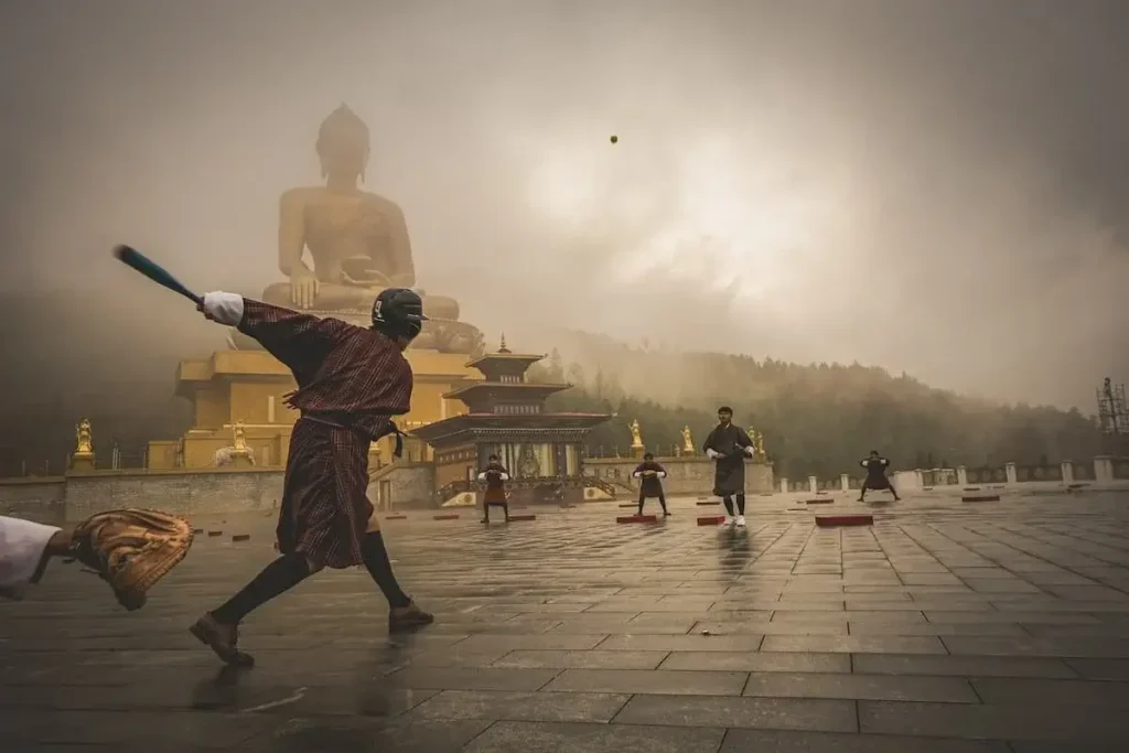 Chromatic Photo Awards 2024, Sports 1st Place winner - Matthew DeSantis, United States - Baseball in Bhutan