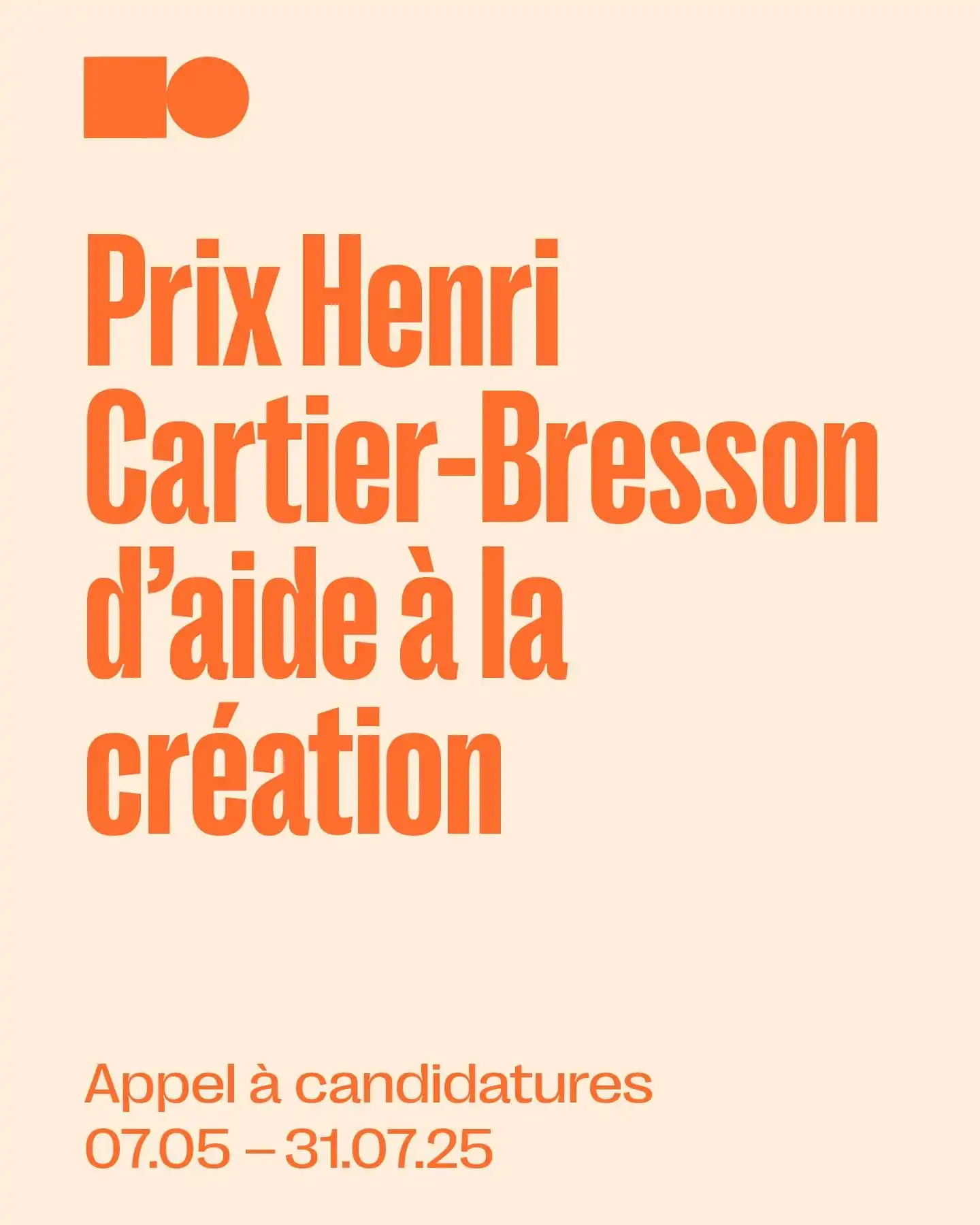 Henri Cartier-Bresson Creation Award 2025