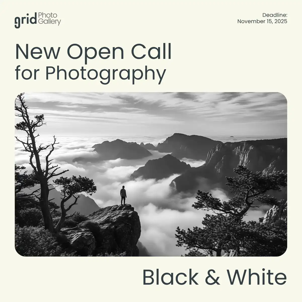 Black & White Open Call 2025 by Grid Photo Gallery 2 - Deartline Black & White Open Call 2025 by Grid Photo Gallery